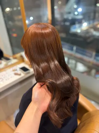 ロング カラー yui🥀/ボブ /ブリーチなしカラーのヘアスタイル