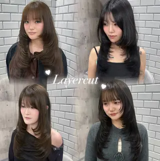 ロング ayano /レイヤー/艶カラーのヘアスタイル