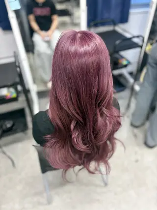 ロング カラー 韓国ヘア/透明感 カラー🎀RUNAのヘアスタイル