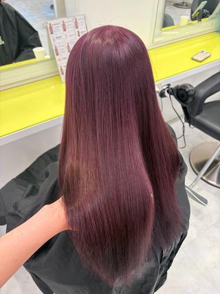 セミロング ブリーチなし暖色 💗AKARI💗のヘアスタイル