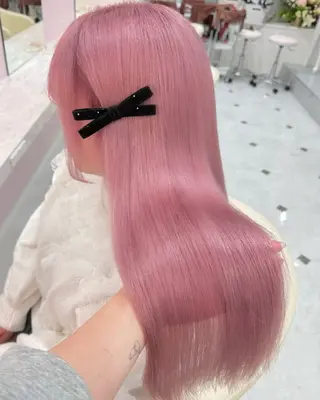 ロング カラー ハイトーンカラー💞 くるみ🎀のヘアスタイル