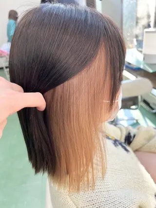 ミディアム カラー 甲田 豪徳のヘアスタイル