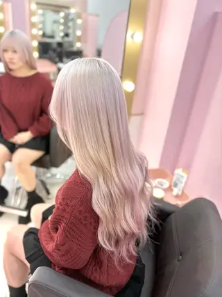 ロング カラー 甘ふわgirly🎀 ハイトーン🤍Ramのヘアスタイル