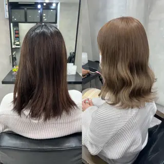 ミディアム カラー ヘアアレンジ ar+ ❤︎ maiのヘアスタイル