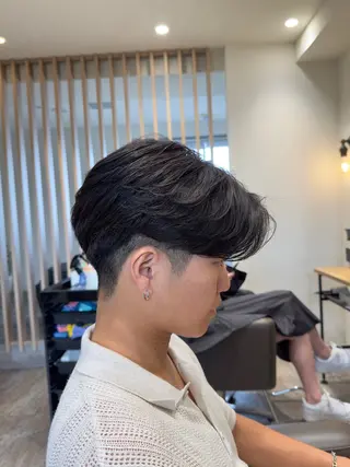 パーマ メンズ 【メンズパーマ】比嘉 啓人のヘアスタイル