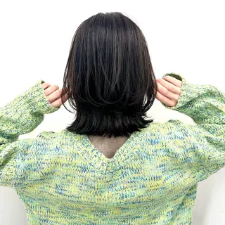 ミディアム カラー ブリーチなし/レイヤ ー特化🌈Tommyのヘアスタイル