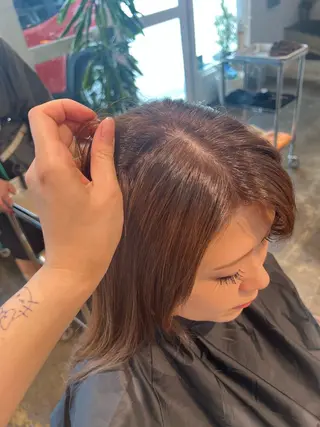 カラー くまざき なな /パーマモデル募集中のヘアスタイル