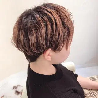 ショート ママ美容師 ＊ヒマワリのヘアスタイル