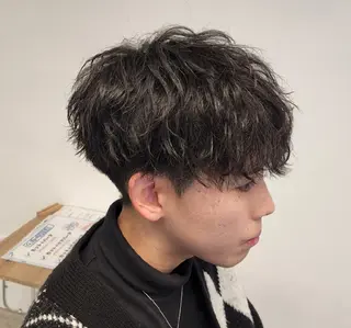 ショート パーマ メンズ 【イケメン風パーマ】 SHOFYのヘアスタイル