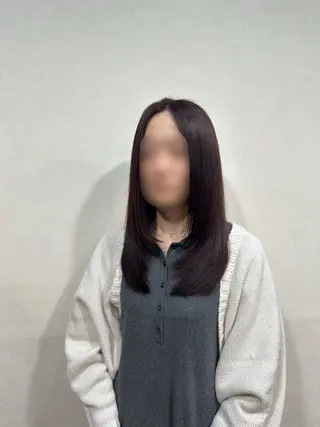 セミロング カラー 亀井 結夏🐾 池袋のヘアスタイル