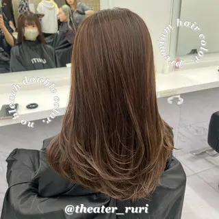 ロング カラー ふわっと抜け感🫧 ブラウンベージュ🤎のヘアスタイル