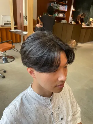 ショート パーマ メンズ 寺田 樹 /anheloのヘアスタイル