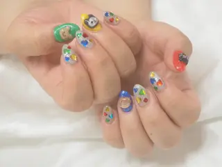 ショート 中道 彩花のネイルデザイン
