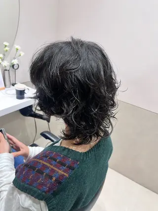 ショート パーマ 🫧こおりやま なつみ🫧のヘアスタイル