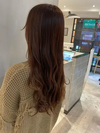 ロング 複雑履歴に対応ブリー チ無しダブルカラーのヘアスタイル