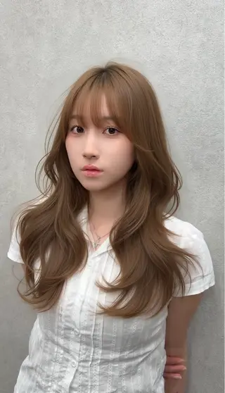 ロング カラー レイヤーダブルカラー KYONのヘアスタイル