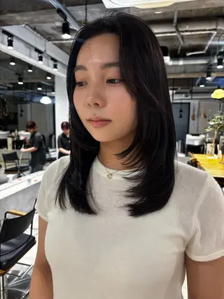 セミロング 🎀抜け感ナチュラル 🎵asuna🪽のヘアスタイル