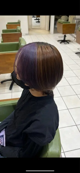 ショート カラー ふかや まりかのヘアスタイル