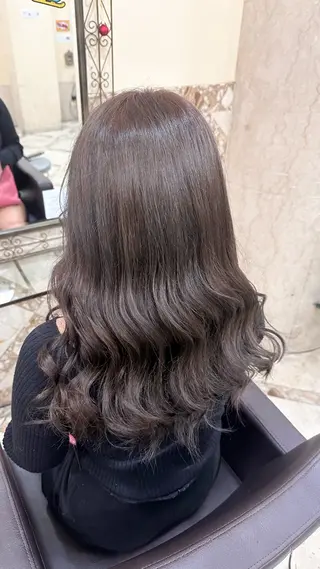 ロング さ りのヘアスタイル