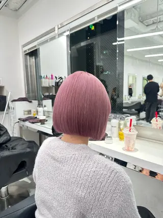 ミディアム カラー ❄最強かわいいカラー ❄️MINA❄️のヘアスタイル