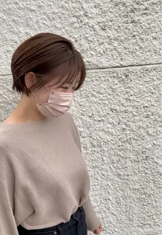 ショート 韓国レイヤー🇰🇷 /縮毛矯正/高島奈緒のヘアスタイル