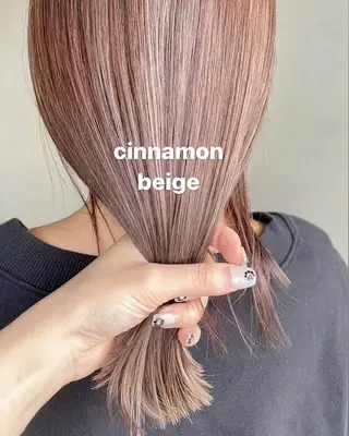 セミロング カラー ハイトーンカラー♡ yuのヘアスタイル