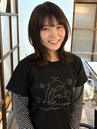 セミロング Miyazaki Minoriのヘアスタイル