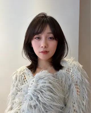 ミディアム カラー 海奈 メンズカットのヘアスタイル
