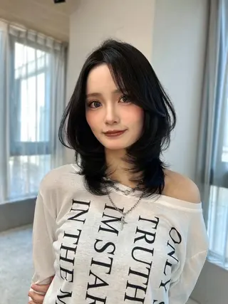 ミディアム 木串 楽人のヘアスタイル