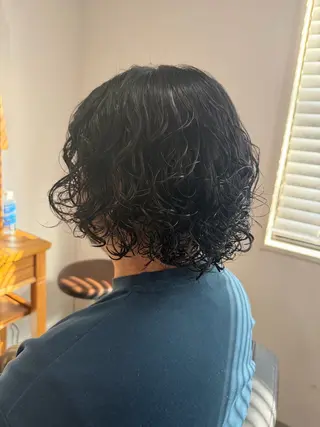ミディアム パーマ メンズ Meteor 店長 祝田涼太のヘアスタイル