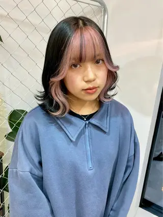 ミディアム カラー 🎀推しカラー🎀 Harunaのヘアスタイル
