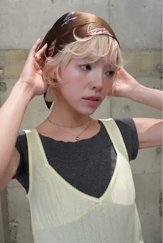 ショート カラー wewe: momoeのヘアスタイル