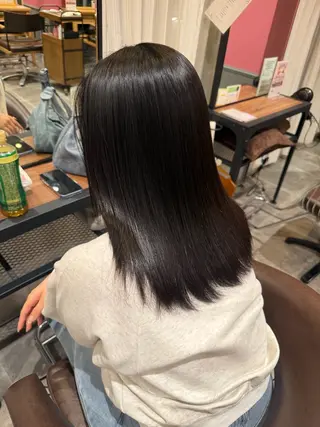 セミロング パーマ 梅田茶屋町/ 井上翔馬のヘアスタイル