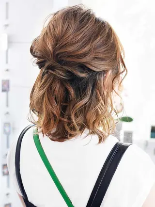 ミディアム ヘアアレンジ Atem ☀️大町店のヘアスタイル