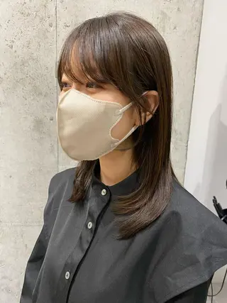 セミロング カラー 似合う髪型見つけます AYAKAのヘアスタイル