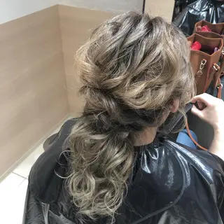 セミロング ヘアアレンジ 高橋 香澄のヘアスタイル
