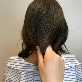 セミロング カラー 🍊mai🍊 似合わせスタイル🌿のヘアスタイル