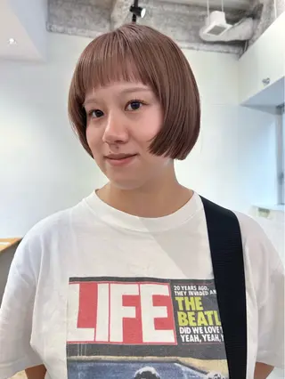 ショート ボブ/レイヤー 大阪梅田/きょうかのヘアスタイル