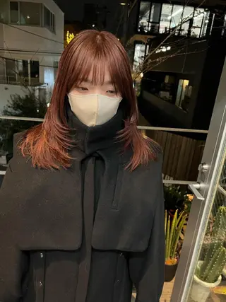ミディアム カラー sakoda shunkiのヘアスタイル