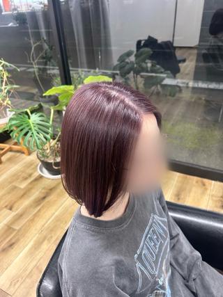 ミディアム ほんだ りおんのヘアスタイル