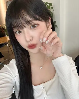 ロング カラー パーマ ヘアアレンジ メンズ 上品＆韓国風 🥀海心🥀のヘアスタイル