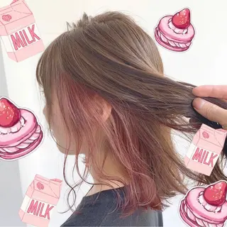 ショート カラー パーマ ヘアアレンジ メンズ キッズ 上品＆韓国風 🥀海心🥀のヘアスタイル
