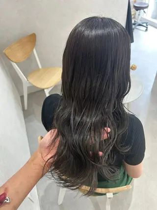 ロング mao🌼お洒落ボブ 透け感color🫧のヘアスタイル