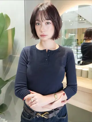 ショート カラー MINX 髙田凜々子 ボブ/ハイトーンのヘアスタイル