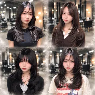 ロング 韓国レイヤー🇰🇷 艶髪💎renのヘアスタイル