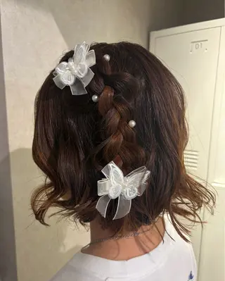 ヘアアレンジ 透明感カラー🫧🎀 まりなのヘアスタイル