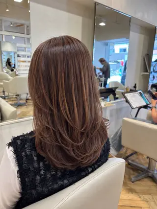 セミロング 米田 有里のヘアスタイル