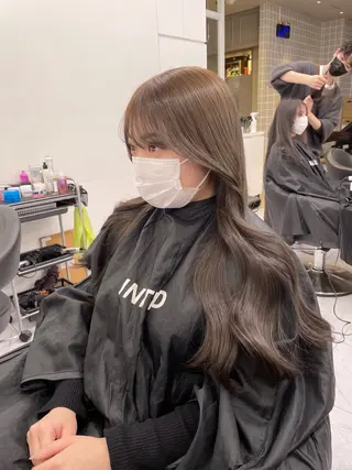 ロング 🤍透明感カラー/ 韓国レイヤー🤍のヘアスタイル