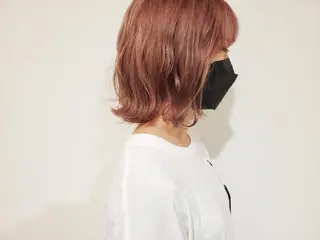 ミディアム カラー パル__レイヤー/パ ーマ/デザインカラーのヘアスタイル