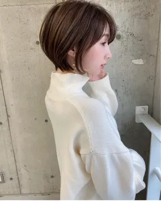 ショート カラー ❤️縮毛矯正❤️ 髪質改善❤️平野実花のヘアスタイル